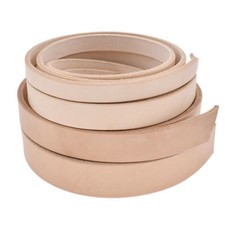 Cintura a strisce in pelle