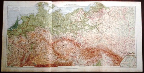 Carta geografica antica europa - carta,