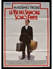 manifesto LE VIE DEL SIGNORE SONO FINITE massimo troisi napoli A338