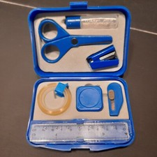 Astuccio kit cancelleria anni 80, vedi descrizione