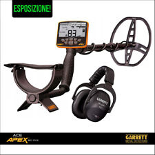METAL DETECTOR ACE APEX GARRETT PIASTRA RAIDER 8.511" MS3 CUFFIE DA ESPOSIZIONE