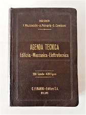 AGENDA TECNICA Edilizia Meccanica. Ing. MAZZOCCHI POLVARA COMBONI - Autografato