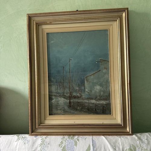 Gentile quadro olio tela - su,