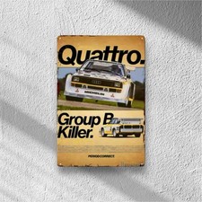 Targa metallo Audi Urquattro