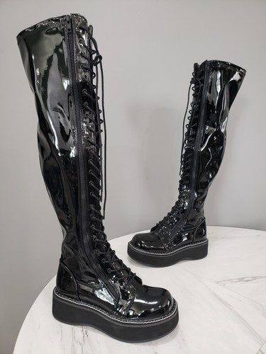 Stivali platform demonia emily - stivali,
