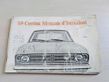 Ford Cortina DE LUXE SUPER GT Uso e Manutenzione 1968 CON TAGLIANDI E CARTOLINA