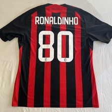 Maglia Shirt AC Milan Home 2008/09 Adidas Ronaldinho 80 XL Serie A