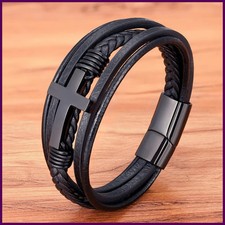 Bracciale Uomo Pelle Lusso