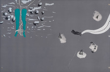 ENZO CUCCHI & ETTORE SOTTSASS 2 x una, una x 2 litografia es. 86/150 68x98 cm