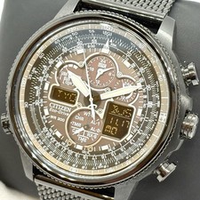 Orologio solare radiocomandato Citizen NaviHawk AT Eco Drive scatola nera