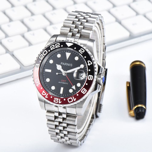 Parnis vetro zaffiro uomo 40mm - vetro,