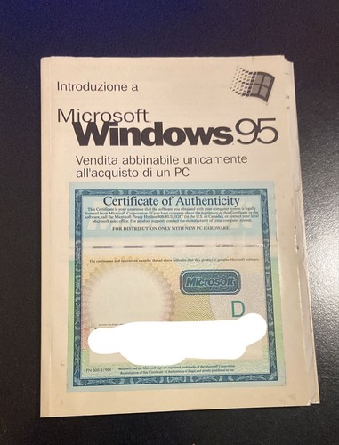 Licenza microsoft windows - licenza,