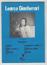 Spartiti LEARCO GIANFERRARI Zingarella 7 Brani Ri-Fi 1977 FISARMONICA Orchestra