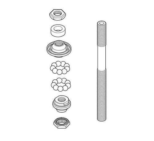 Shimano 3500 asse - fh-3500, mozzo