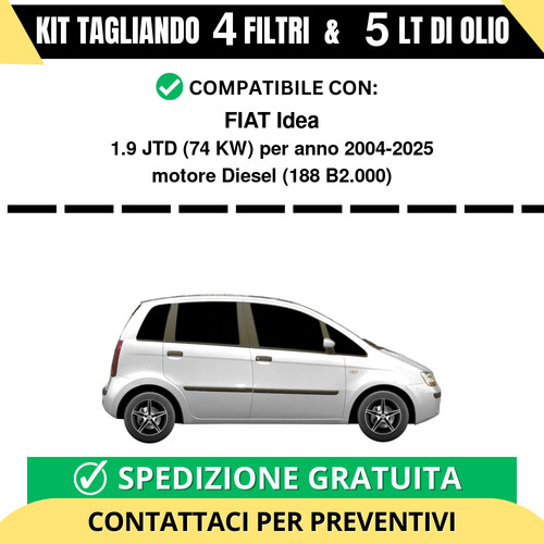 Tagliando per fiat - idea, 1.9