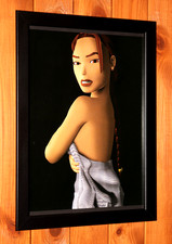 Tomb Raider III Adventures of Lara Croft PS1 Foglio Pubblicitario Poster Ad Page Framed