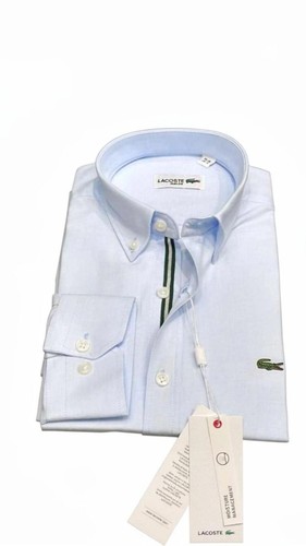 Camicia lacoste uomo celeste - lacoste,
