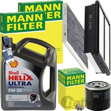 PACCHETTO ISPEZIONE UOMO + OLIO SHELL 5W-30 adatto per KIA CEED HYUNDAI 1.4-1.6 T-GDI