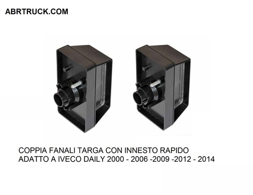 Coppia luce targa fanale - luce, dx