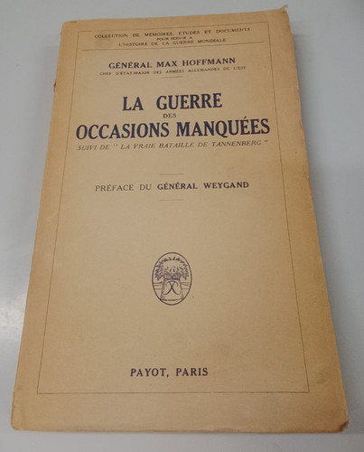 Hoffmann max guerre des - hoffmann,