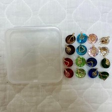 Charm in vetro colorato set 8