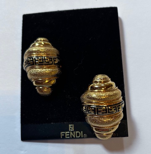 Orecchini clip fendi - fendi, vintage