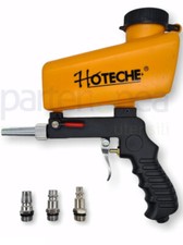 PISTOLA SABBIATRICE PNEUMATICA CON SERBATOIO E UGELLO IN ACCIAIO PER SABBIARE