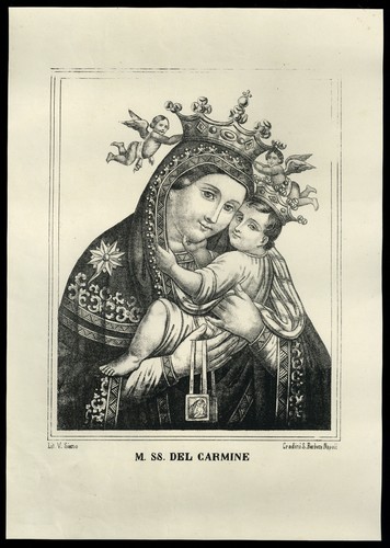 Santino stampa popolare - popolare, 1800