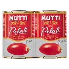 POMODORI PELATI MUTTI IN SCATOLA POMODORO ITALIANO SALSA LUNGHE COTTURE 2x 400g