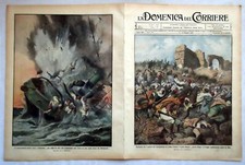 DOMENICA del CORRIERE 1912#19 -Guerra Italo Turca - Rodi -TITANIC - Peter Pan