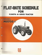 KUBOTA M8950 PROGRAMMA