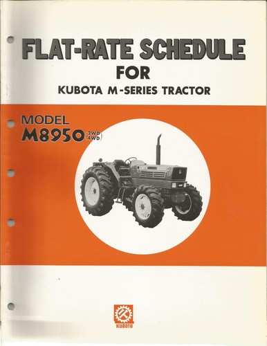 Kubota m8950 programma - m8950,