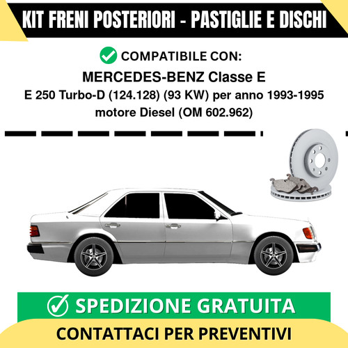 Kit freni posteriori per - posteriori,
