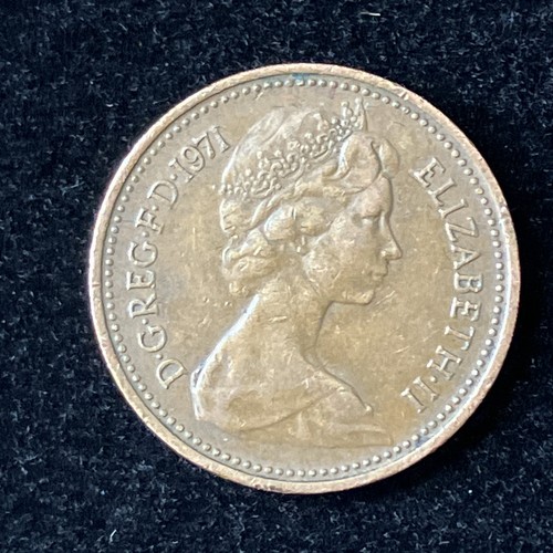 One new penny 1971 - one,