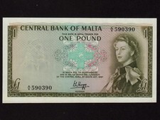 Malta:P-29a, 1 Pound, 1967