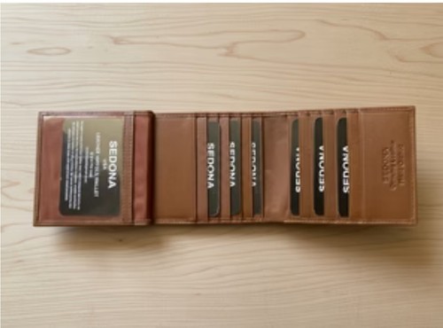 Portafoglio pelle bifold - in,