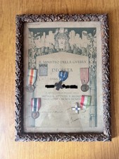 ATTESTATO CON 5 MEDAGLIE