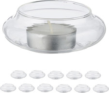 Vasetti Portacandele Galleggianti, Set 12, Porta Candele E Lumini Da Acqua, Hxd 