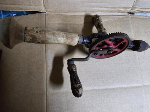 Trapano mano antico vintage - a,