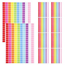  10 Fogli Adesivi Codificati a Colori Carta Adesiva Colorata Autoadesiva