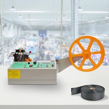 Taglierina a strisce a freddo caldo automatica 4 tessiture nastro tessile cerniera 280 W USA