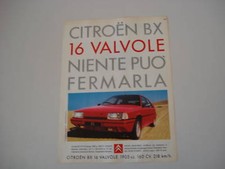 advertising Pubblicità 1987 CITROEN BX 16V