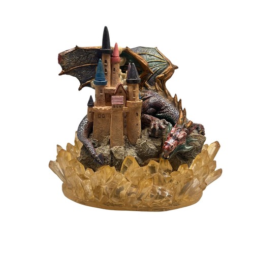 Fantasy drago castello - e,