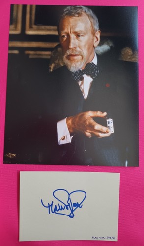 Max von sydow signed - sydow, authentic