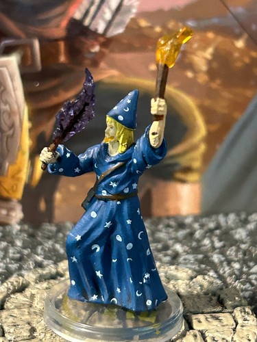 Blue wizard d miniature - blue, d&d
