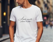 T-Shirt con Frase Stile