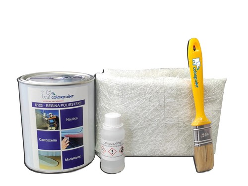 Kit vetroresina poliestere 3 - kit, 1,3