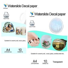 10 Sheets A4 Waterslide Decal