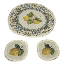 Set Tris Centri Centrini Tondi