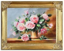 Rose - Dipinto Ad Olio Fatto A